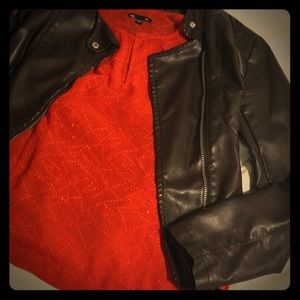 Gap stunning red blouse! Beautifully sheer!